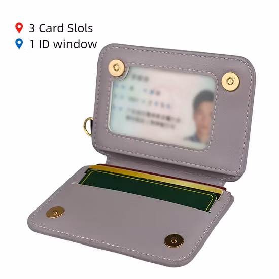 Personalizzazione Porta passaporto all'ingrosso Portafoglio in pelle PVC Fermasoldi pieghevole in metallo Blocco RFID Porta carte di credito con moneta identificativa magnetica in alluminio